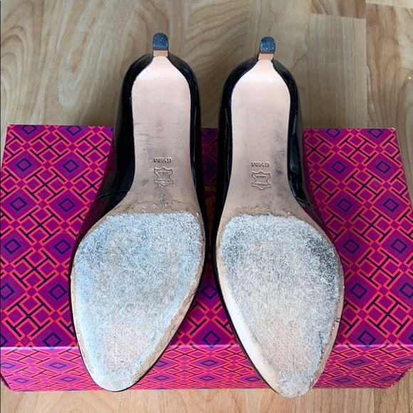 EC Tory Burch Black Leather Pump Women’s Size 6.5 - Picture 9 of 9